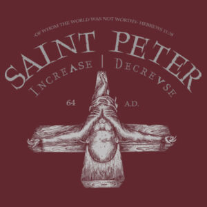 SAINT PETER - PREMIUM T-SHIRT - MAROON - N9WMBR Design