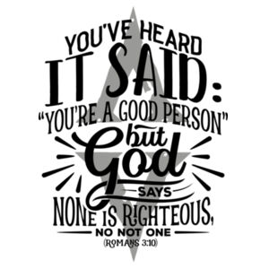 NONE IS RIGHTEOUS - PREMIUM T-SHIRT - WHITE - 9ZWP2S Design