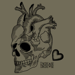 SKULL HEART - PREMIUM T-SHIRT - MILITARY GREEN - C8R9JG Design