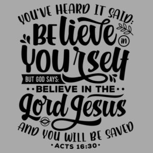 YOU WILL BE SAVED - PREMIUM T-SHIRT - LIGHT GREY HEATHER - TMN329 Design