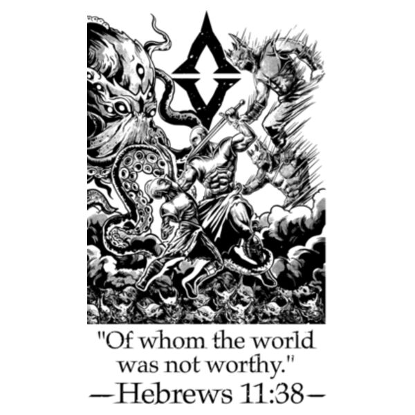 DEMON WARRIOR (MAN) - PREMIUM T-SHIRT - BLACK - H18YTX Design