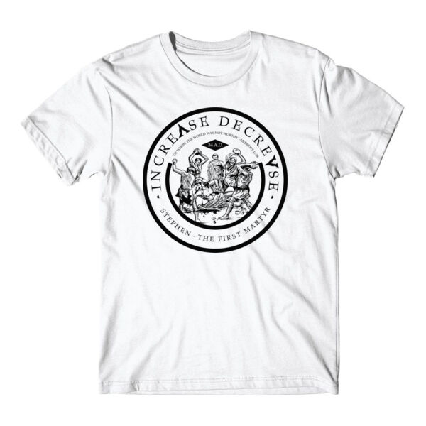 STEPHEN THE FIRST MARTYR - PREMIUM T-SHIRT - WHITE - QTYMZ9 Thumbnail