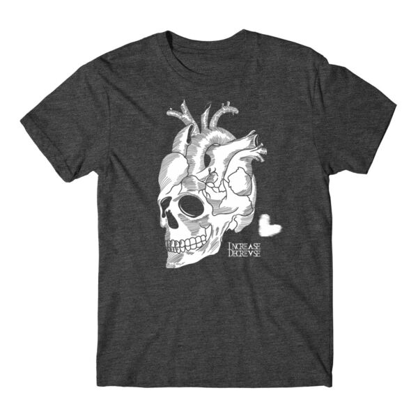 SKULL HEART - PREMIUM T-SHIRT - CHARCOAL HEATHER - UJ6BDC Thumbnail