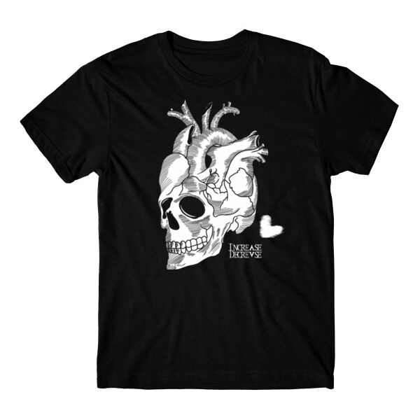 SKULL HEART - PREMIUM T-SHIRT - BLACK - UJ6BDC Thumbnail