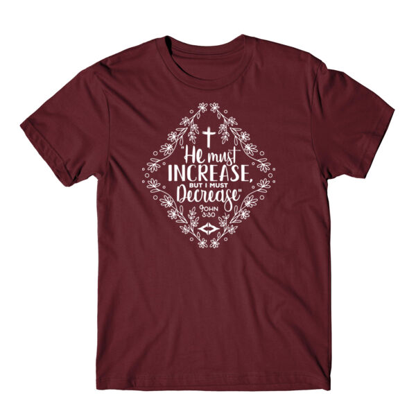INCREASE DECREASE - PREMIUM T-SHIRT - MAROON - PS5EF8 Thumbnail