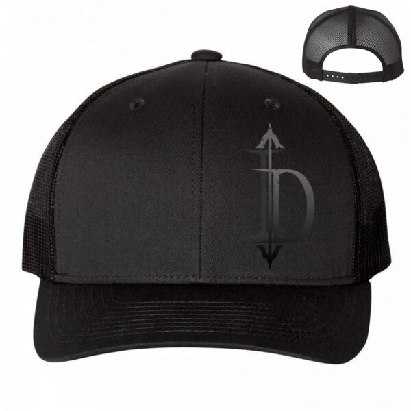 ID ARROW - INCREASE DECREASE - HAT - CURVED BILL SNAPBACK - BLACK - H3GD7R Thumbnail